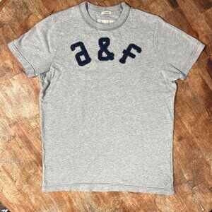 Abercrombie Muscle Tee Varsity Letters Womens‎ M Preppy Cropped Cap Sleeves A&F